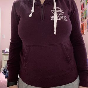 vintage victoria’s secret quarter zip